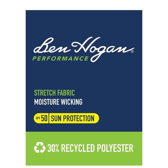 NWT Ben Hogan Mens Performance Heather Active Flex Waistband Stretch Golf Shorts - Picture 4 of 4